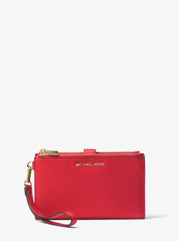 Damske Penazenky Michael Kors Adele Leather Smartphone Červené - Doplnky Michael Kors Vypredaj | DWLQA-1859